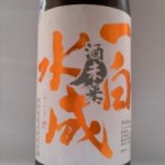 一白水成 酒未来 純米吟醸（冷飯と味噌汁）